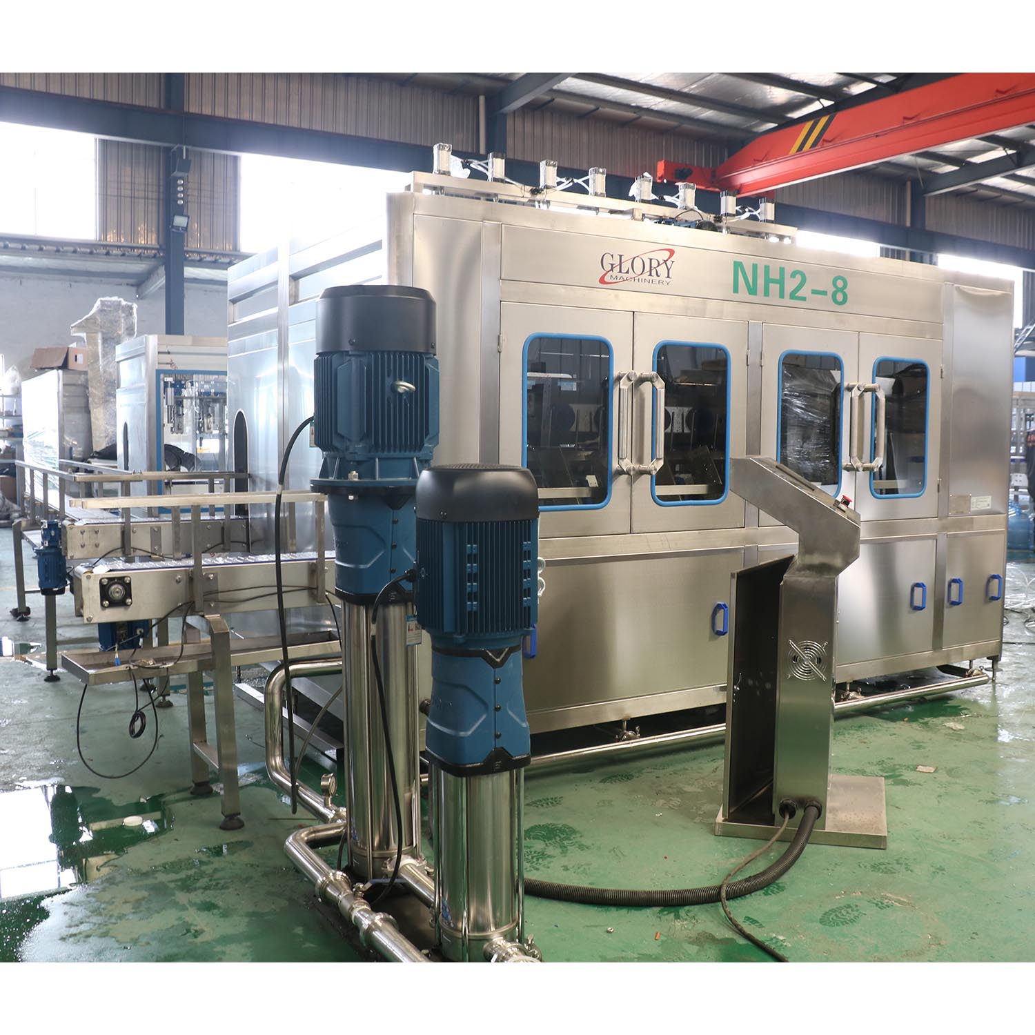 Automatic 1200bph High Pressure 5gallon Inner Washing Machine