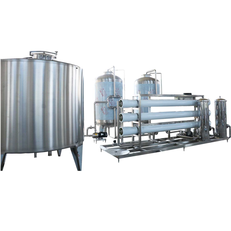 9t/h one stage ro pure water treatment equipment 